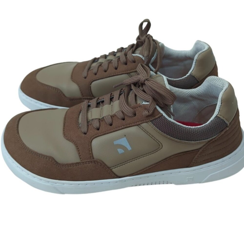 Barebarics Axiom Brown Barefoot Sneakers Comfort Wide Toe $169 US 8 EU 41 EUC